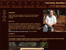 Tablet Screenshot of paulrubyamplifiers.com